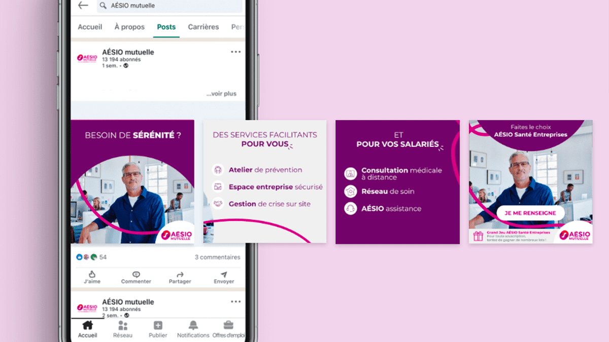 Carrousel pour Linkedin